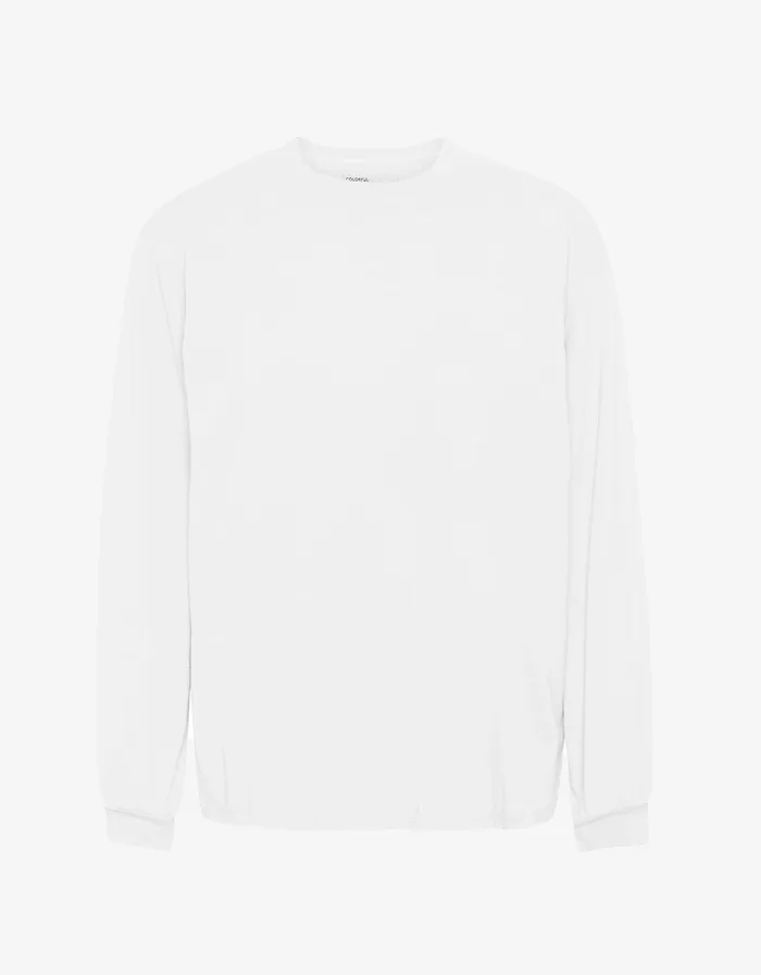 TShirts Oversized Organic LS TShirt 8211 Optical White 8211 Colorfulstandard Men