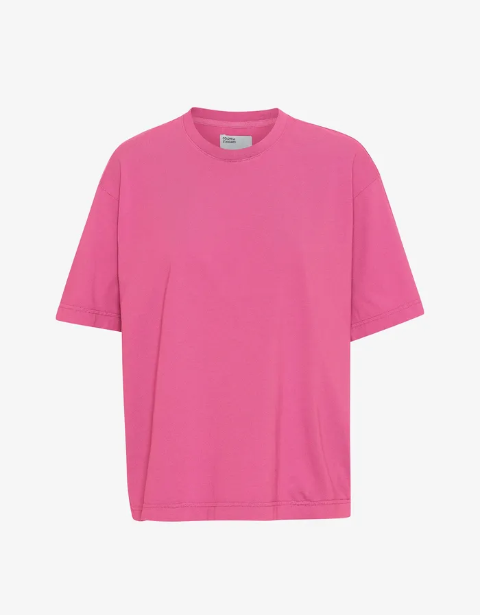 TShirts Oversized Organic TShirt 8211 Bubblegum Pink 8211 Colorfulstandard Women
