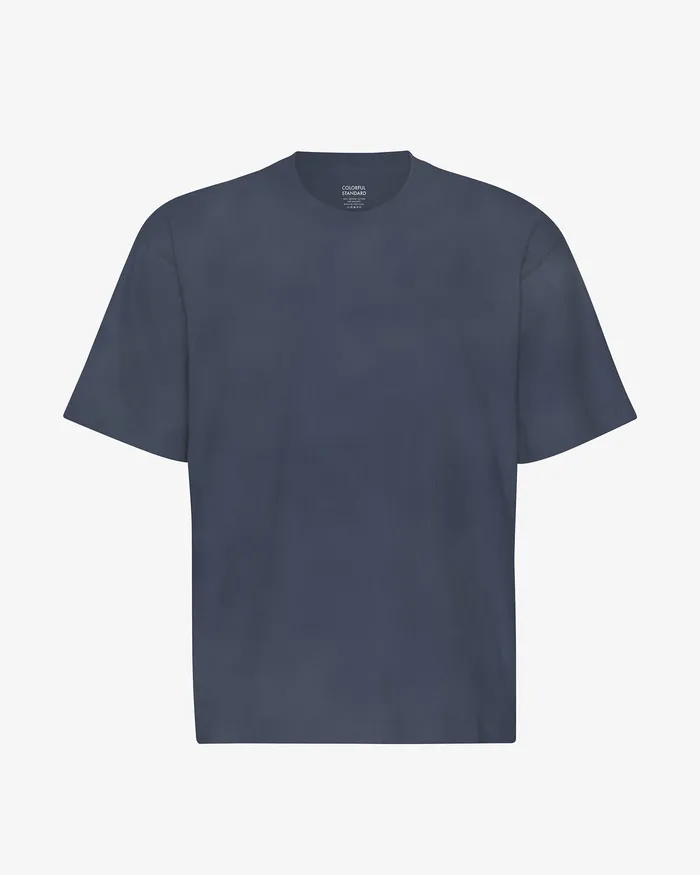 TShirts Oversized Organic TShirt 8211 Neptune Blue 8211 Colorfulstandard Men