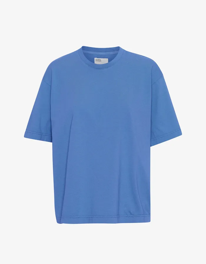 TShirts Oversized Organic TShirt 8211 Pacific Blue Colorfulstandard Women