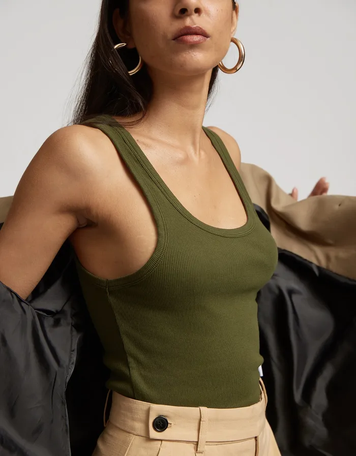 Tank Tops Women Organic Rib Tank Top 8211 Soft Yellow 8211 Colorfulstandard Women