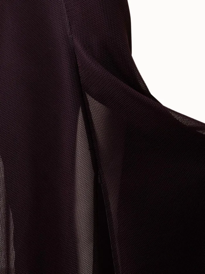Techno Grid Midi Dress Blackberry Women Akris Dresses