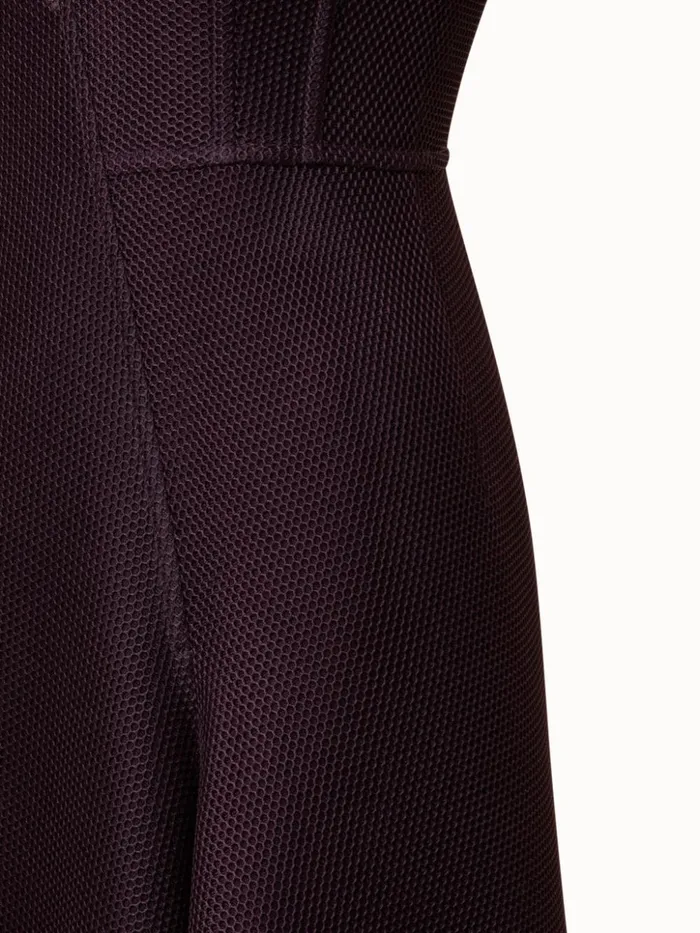 Techno Grid Midi Dress Blackberry Women Akris Dresses