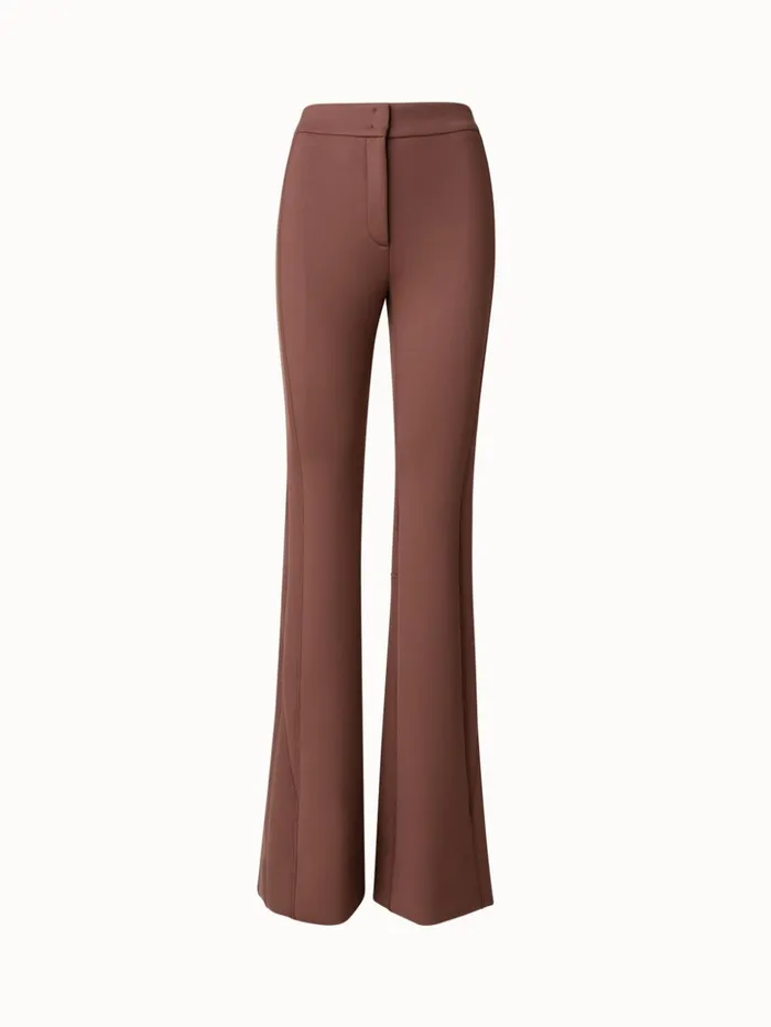 Techno Neoprene Bootcut Pants Vicuna Women Akris Pants