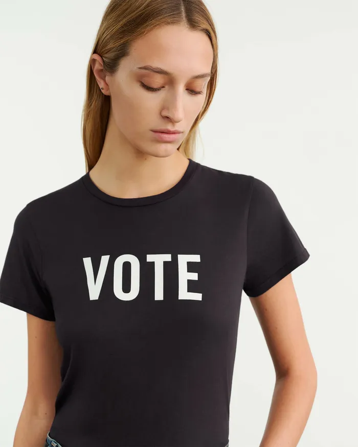 Tees VOTE TEE Washed Black Nili Lotan Women