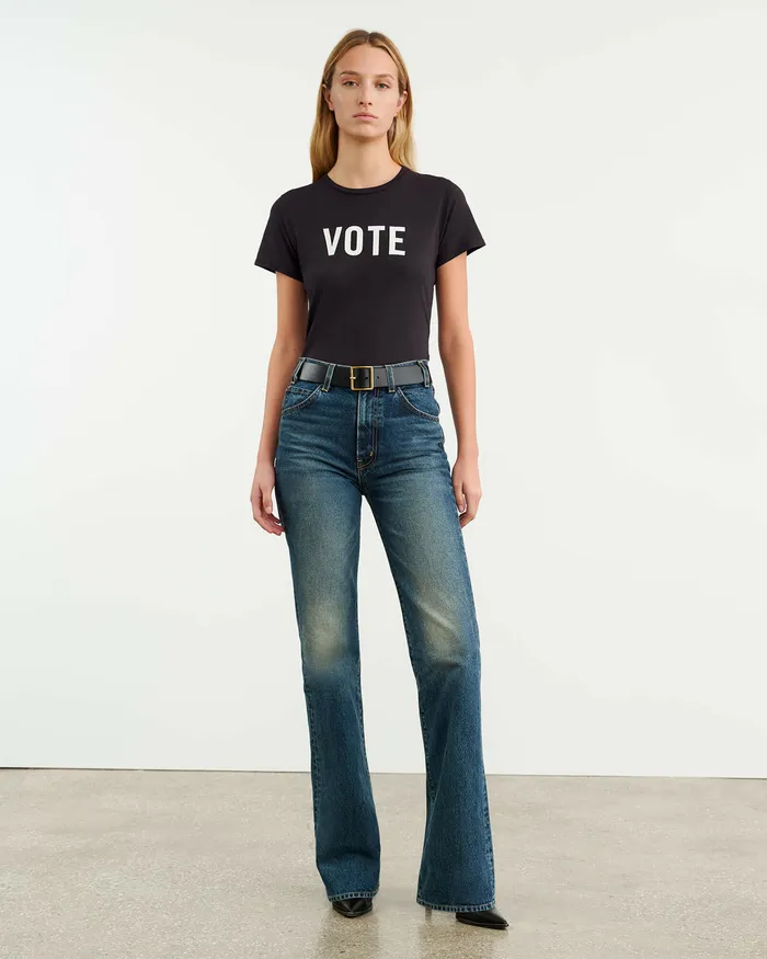 Tees VOTE TEE Washed Black Nili Lotan Women