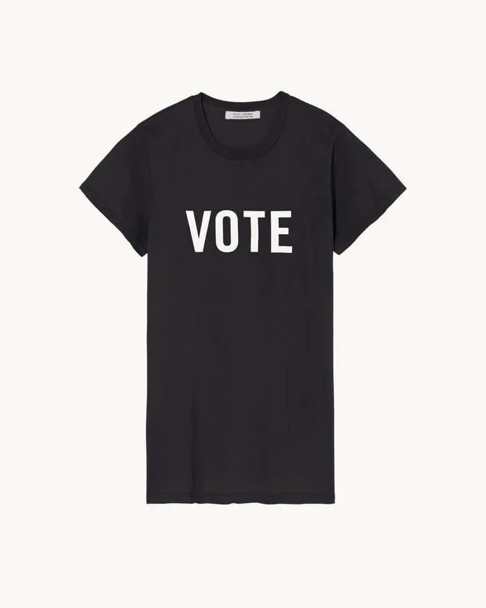 Tees VOTE TEE Washed Black Nili Lotan Women