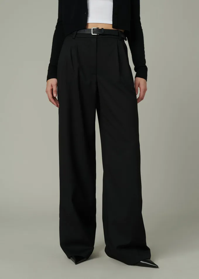 THE BRODY TROUSER Black Women Wide Leg Joe8217s Jeans