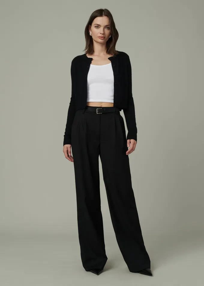 THE BRODY TROUSER Black Women Wide Leg Joe8217s Jeans