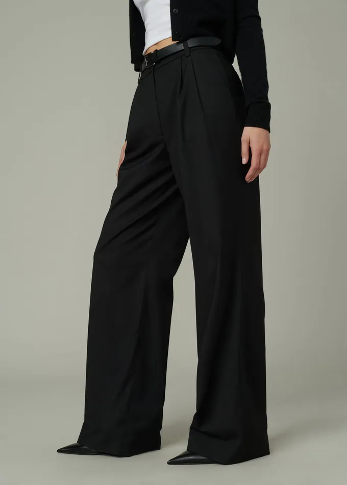 THE BRODY TROUSER Black Women Wide Leg Joe8217s Jeans