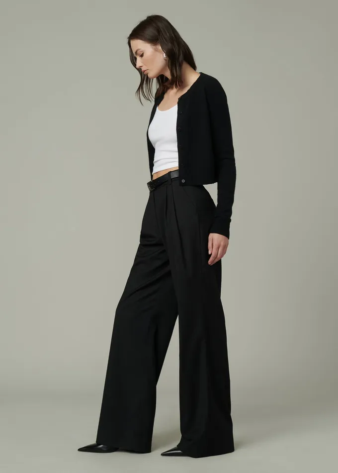 THE BRODY TROUSER Black Women Wide Leg Joe8217s Jeans