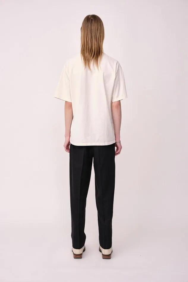 The Staff Tee Embroidery M 8211 Snow White WomenMen Won Hundred Tops and Tshirts