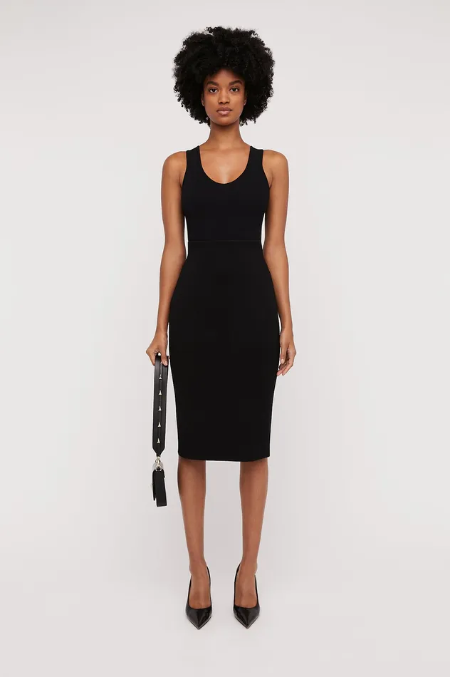 Tops CREPE KNIT SINGLET BLACK 8211 Scanlan Theodore Women