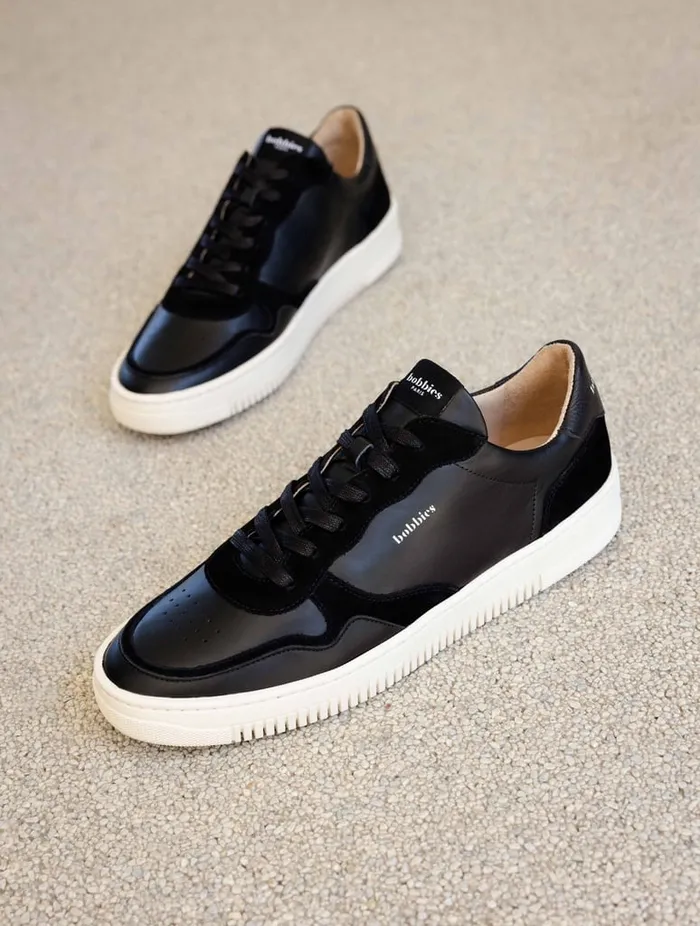 Travis Deep Black Men Bobbies Sneakers Travis Deep Black Men Bobbies Sneakers