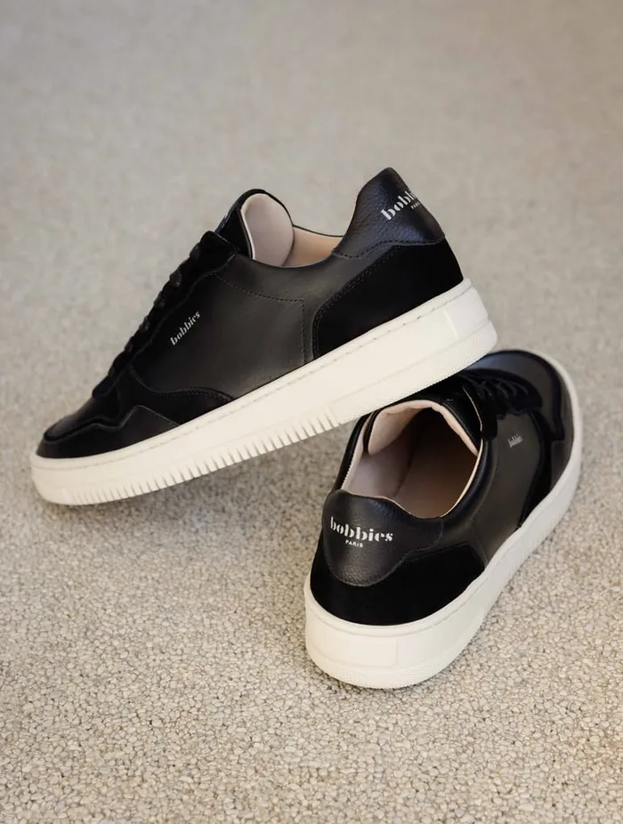 Travis Deep Black Men Bobbies Sneakers Travis Deep Black Men Bobbies Sneakers