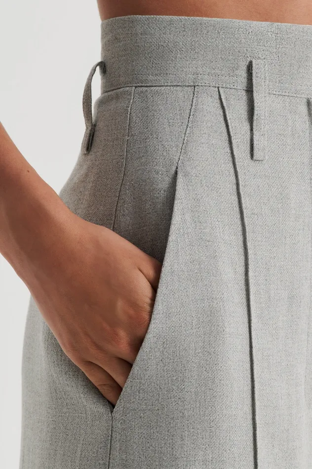 Trousers DRAPED TAILORED TROUSER PALEGREY 8211 Scanlan Theodore Women
