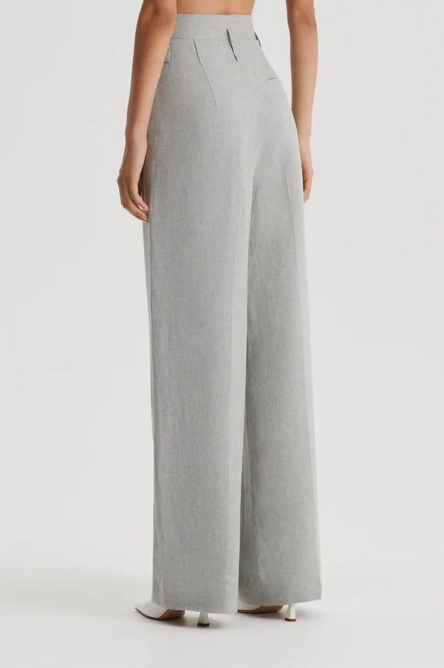 Trousers DRAPED TAILORED TROUSER PALEGREY 8211 Scanlan Theodore Women