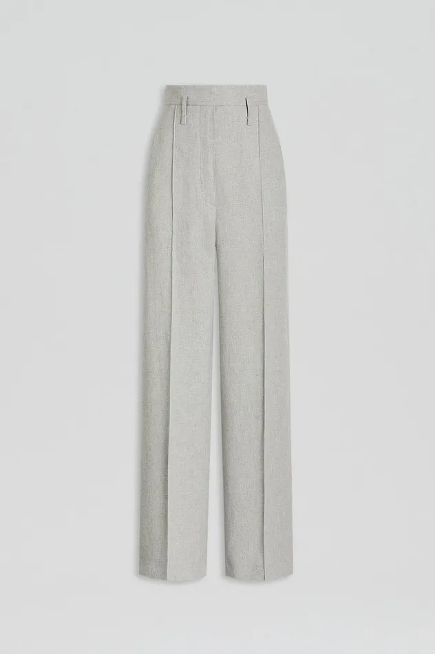 Trousers DRAPED TAILORED TROUSER PALEGREY 8211 Scanlan Theodore Women