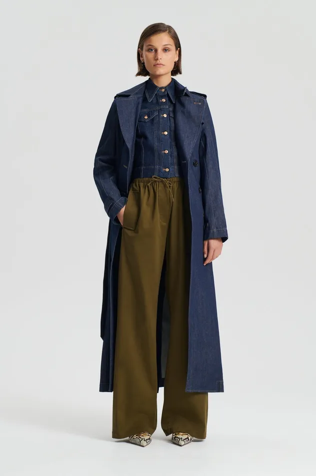 Trousers POCKET CARGO OLIVE Scanlan Theodore Women