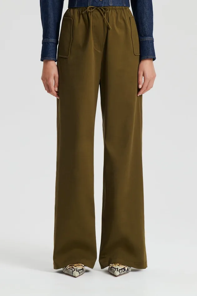 Trousers POCKET CARGO OLIVE Scanlan Theodore Women