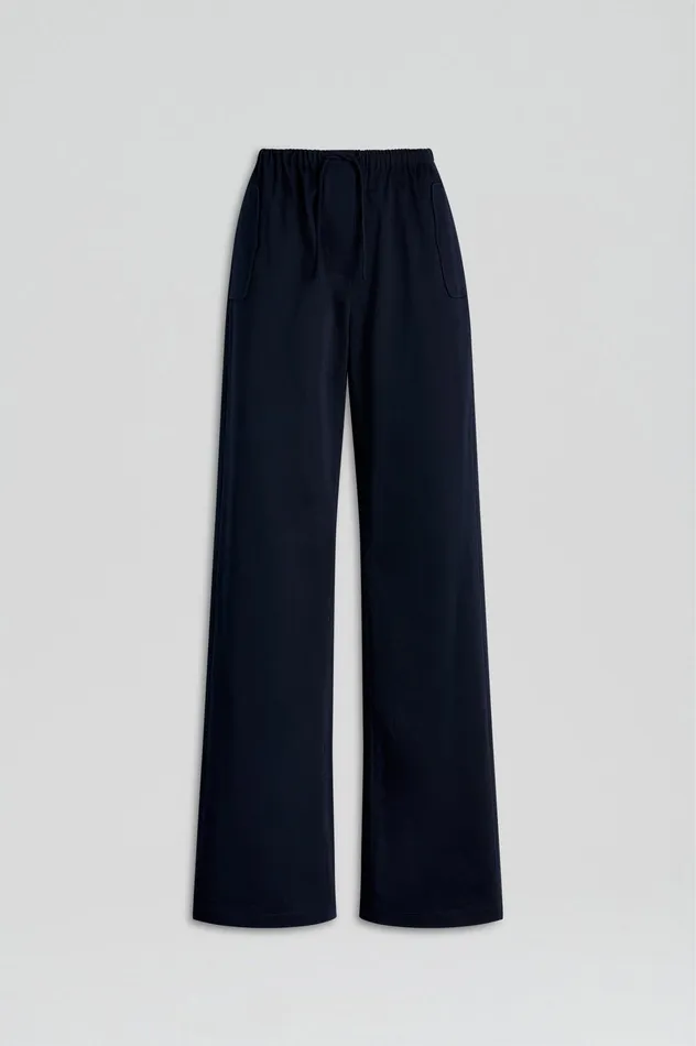 Trousers Scanlan Theodore Women POCKET CARGO NAVY