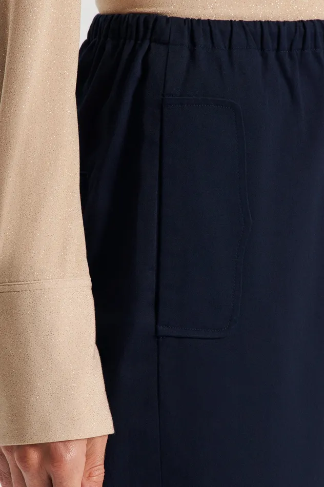 Trousers Scanlan Theodore Women POCKET CARGO NAVY