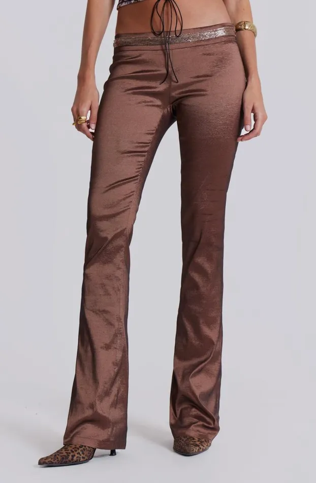 Trousers Women Jaded London Santino Taffeta Trousers