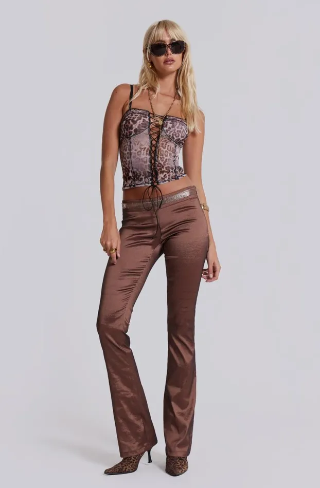 Trousers Women Jaded London Santino Taffeta Trousers