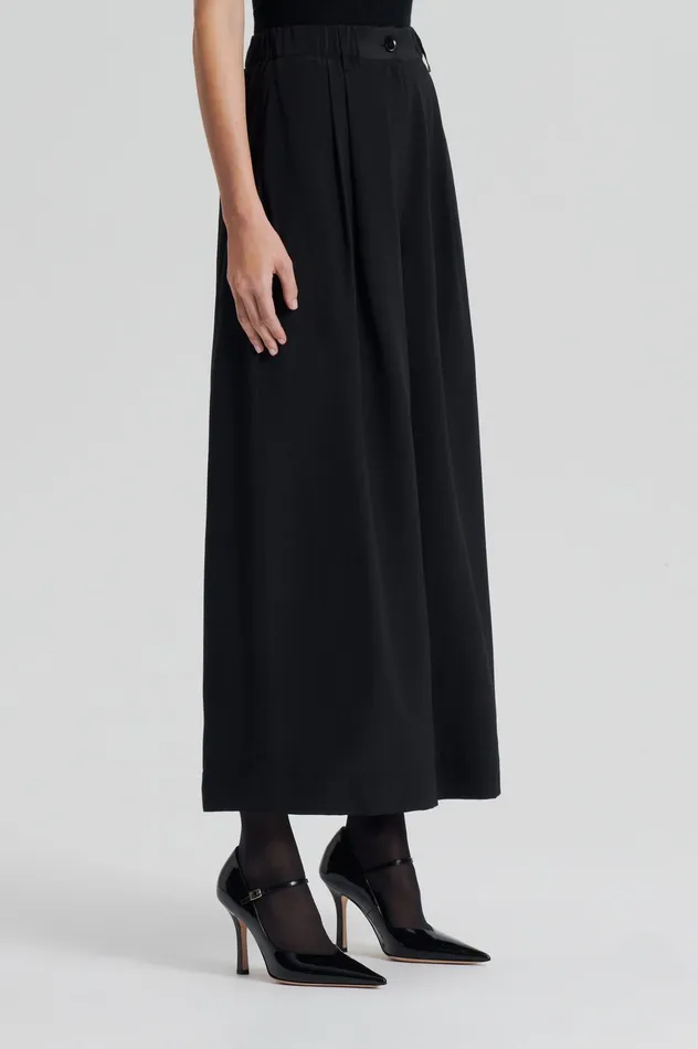 Trousers Women SILK CROPPED TROUSER BLACK Scanlan Theodore Trousers Women SILK CROPPED TROUSER BLACK Scanlan Theodore