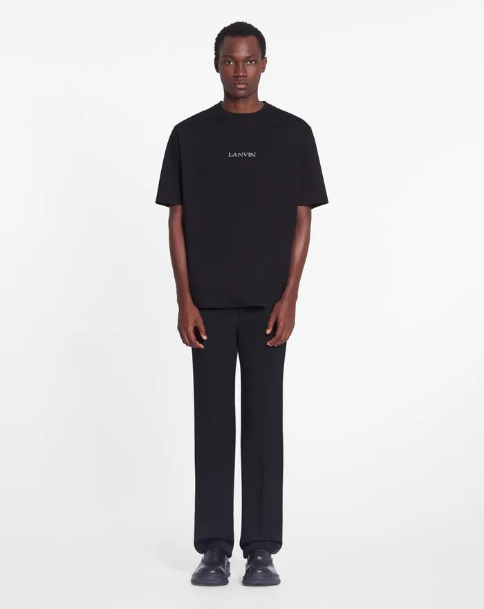 Unisex Lanvin Logo Classic Tshirt Black Women Lanvin TShirts and Sweatshirts Unisex Lanvin Logo Classic Tshirt Black Women Lanvin TShirts and Sweatshirts