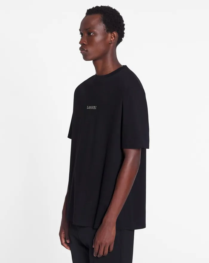 Unisex Lanvin Logo Classic Tshirt Black Women Lanvin TShirts and Sweatshirts Unisex Lanvin Logo Classic Tshirt Black Women Lanvin TShirts and Sweatshirts