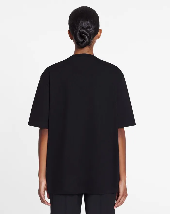 Unisex Lanvin Logo Classic Tshirt Black Women Lanvin TShirts and Sweatshirts Unisex Lanvin Logo Classic Tshirt Black Women Lanvin TShirts and Sweatshirts