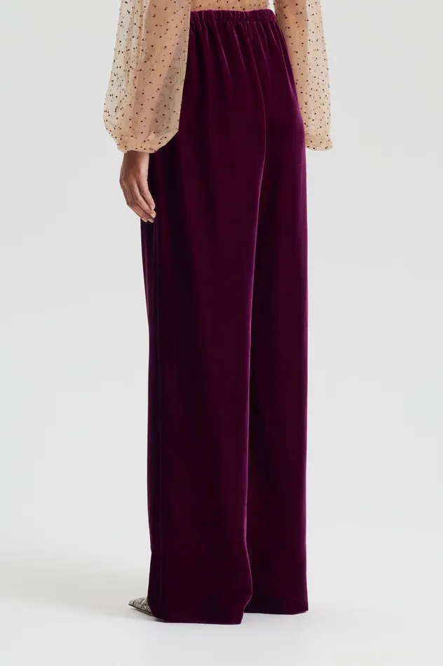 VELVET TROUSER MULBERRY Trousers Scanlan Theodore Women VELVET TROUSER MULBERRY Trousers Scanlan Theodore Women