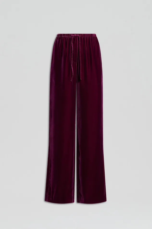 VELVET TROUSER MULBERRY Trousers Scanlan Theodore Women VELVET TROUSER MULBERRY Trousers Scanlan Theodore Women