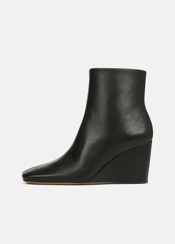 Vince Boots Women Andy Leather Ankle Boot Black
