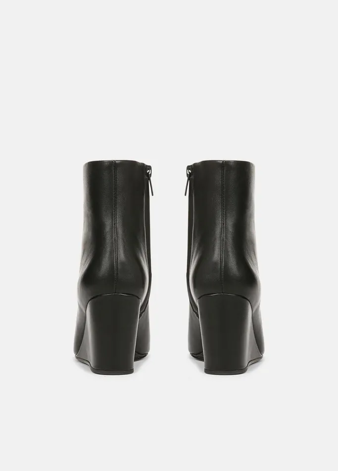 Vince Boots Women Andy Leather Ankle Boot Black