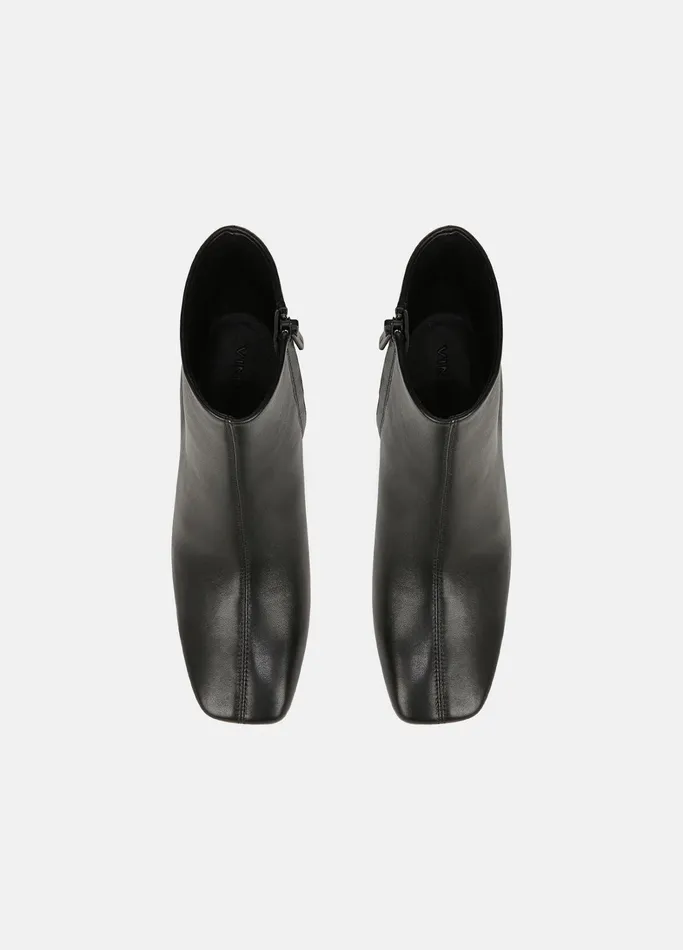 Vince Boots Women Andy Leather Ankle Boot Black