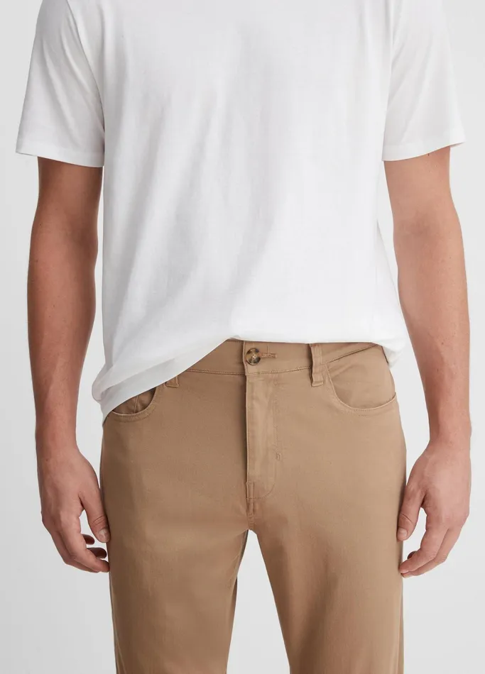 Vince Pants and Shorts Men Lightweight Dylan 5Pocket Pant Dark Stone Khaki
