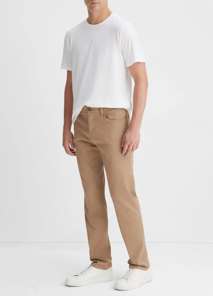 Vince Pants and Shorts Men Lightweight Dylan 5Pocket Pant Dark Stone Khaki