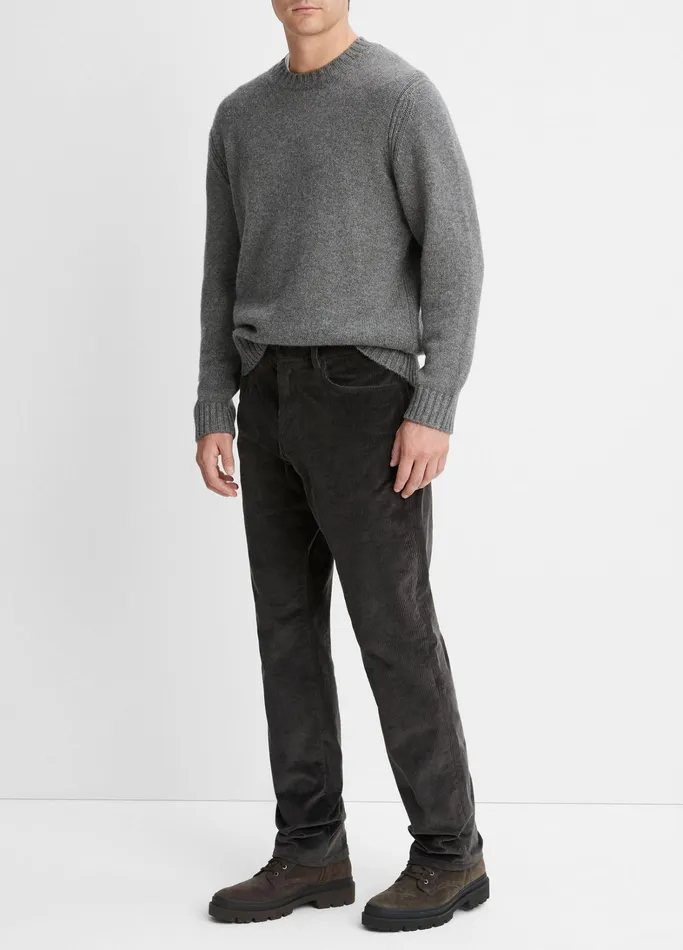 Vince Pants and Shorts Men Wide Wale Corduroy Pant Dark Anchor Grey