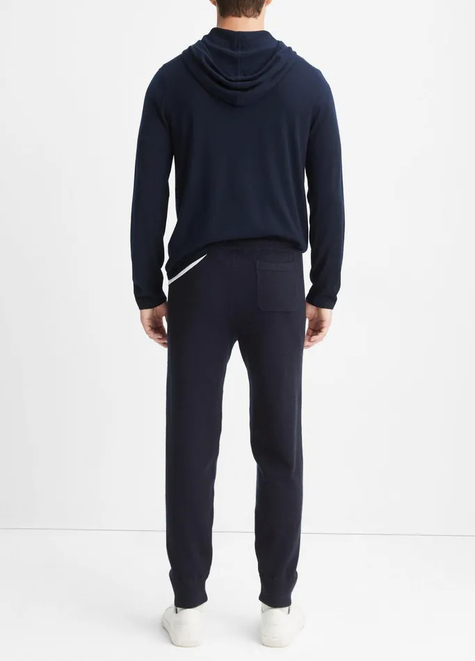 Vince Pants and Shorts Men Wool Cashmere Jogger Coastal Blue