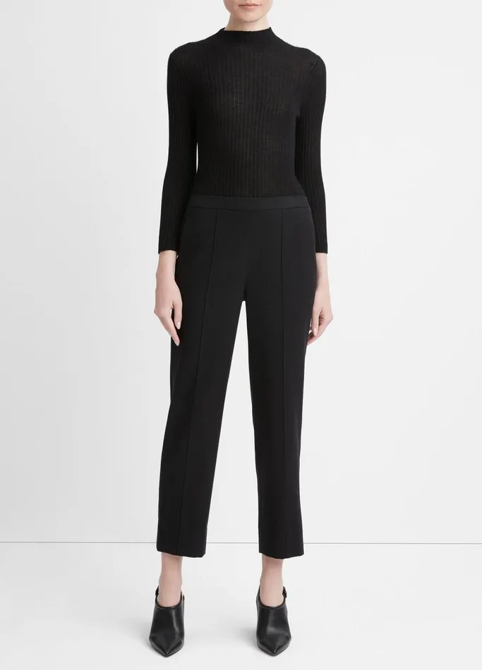 Vince Pants and Shorts Women Brushed MidRise Easy PullOn Pant Black