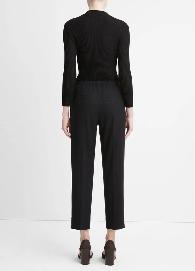 Vince Pants and Shorts Women Brushed MidRise Easy PullOn Pant Black