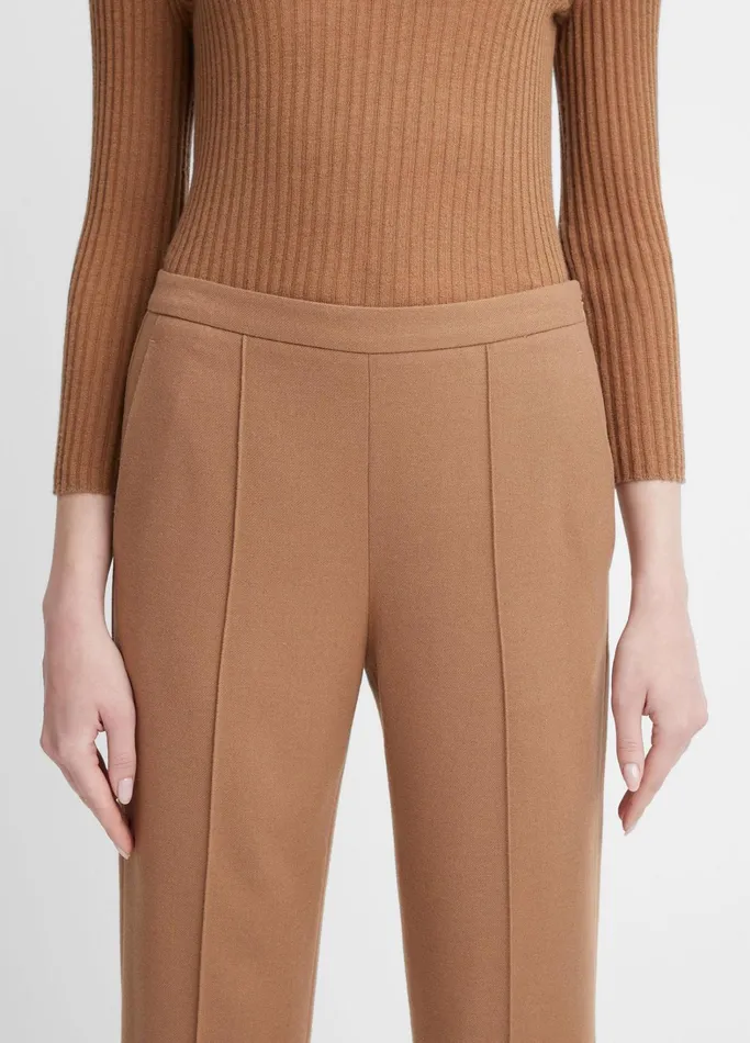Vince Pants and Shorts Women Brushed MidRise Easy PullOn Pant Dark Beech
