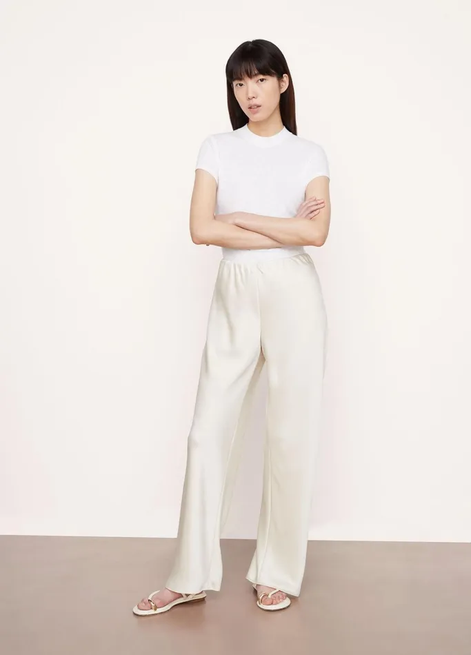 Vince Pants and Shorts Women Satin Bias Pant Bona