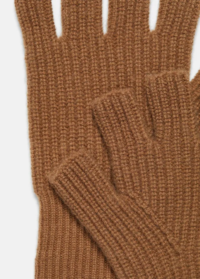 Vince Scarves Hats and Gloves Women Plush Cashmere RibKnit Fingerless Glove Mink