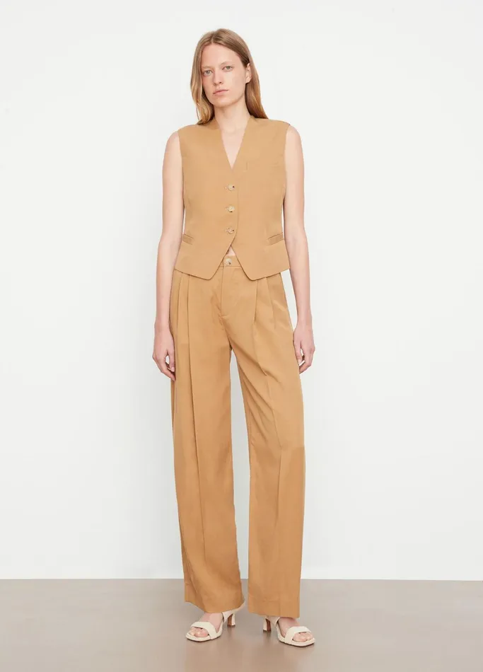 Vince Shirts and Tops Women Drapey Vest Amber Wave