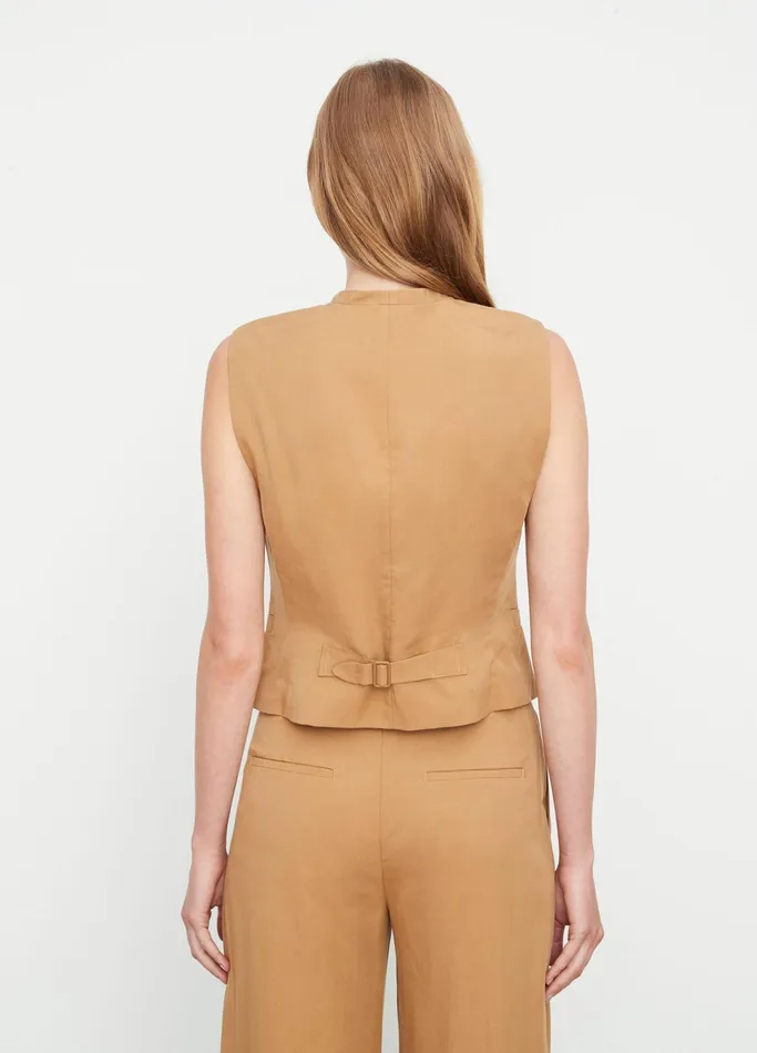 Vince Shirts and Tops Women Drapey Vest Amber Wave