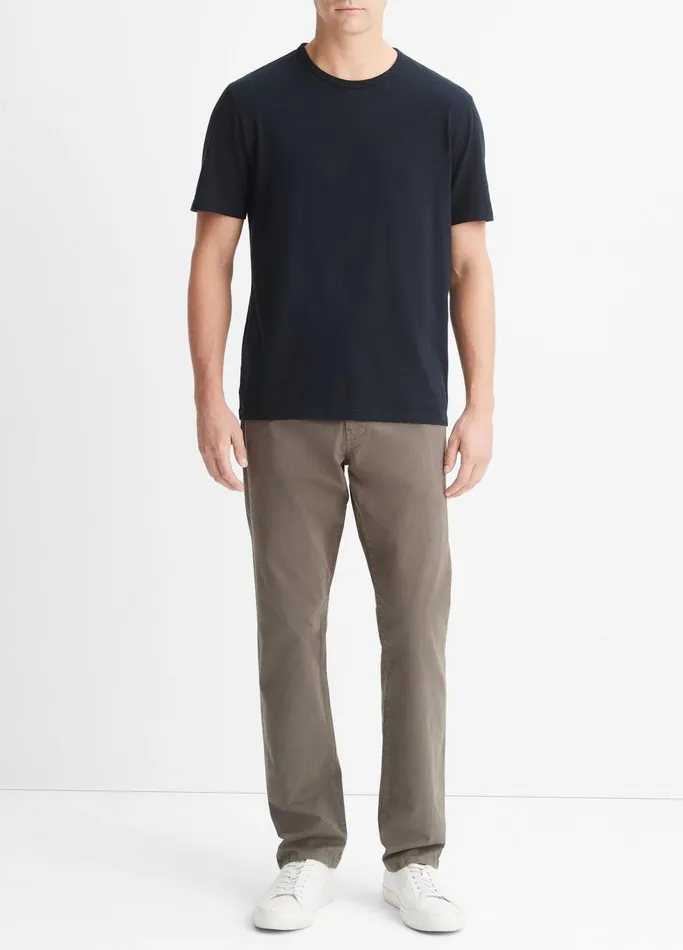 Vince TShirts and Polos Men Garment Dye ShortSleeve Crew Neck TShirt Washed Coastal