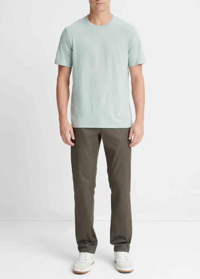 Vince TShirts and Polos Men Pima Cotton Crew Neck TShirt Seafoam Green